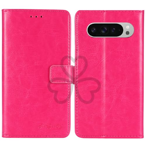 TienJueShi Rosa Book Stand Retro Flip Leather Protector Phone Wallet Gel Cover Etui TPU Silicone Case For Google Pixel 10 Pro XL