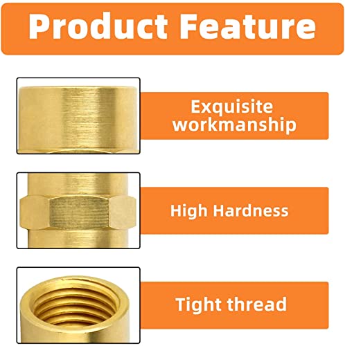 Image of GASHER 8PCS 1 /4 Inch NPT Brass Pipe Fitting, Female and Male Thread Mini Ball Valve, Barstock Tee Brass Pipe Fitting and Air Hose Fitings
