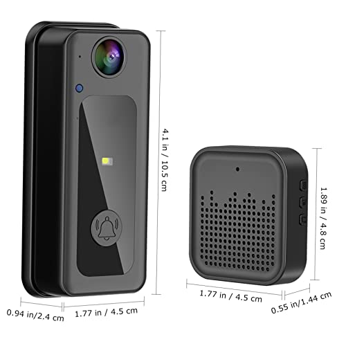 Veemoon 5 Pçs Campainha Sem Fio Wifi Câmera Sem Fio Para Casa Câmera Campainha Da Porta Câmera De Pl