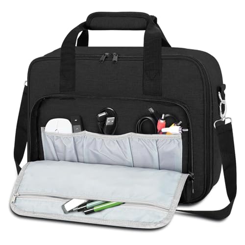 Funda de viaje segura para proyectores portátiles y dispositivos electrónicos, con tejido reforzado y interior suave miniatura 4