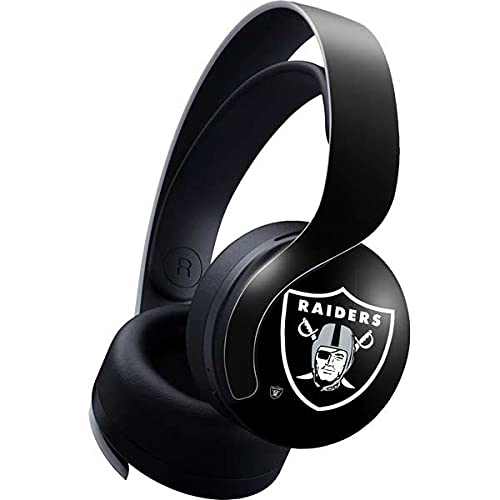 Skinit Decal Gaming Skin Compatible with Pulse 3D Wireless Headset for PS5 - Officially Licensed NFL Las Vegas Raiders Large Logo Design