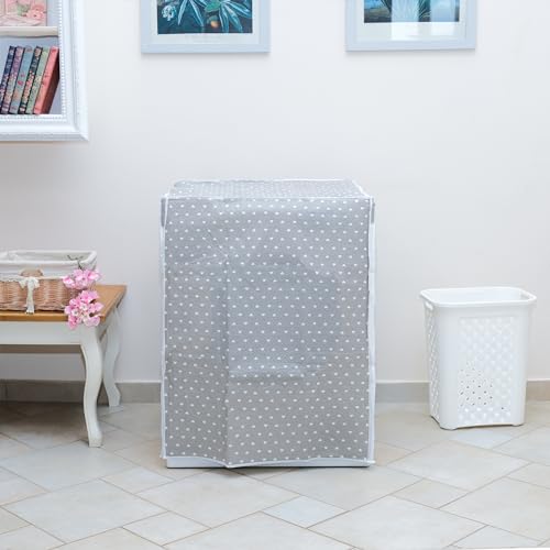 Moorg Washing Machine Cover, Waterproof, Indoor, 62 x 58 x 85 cm, PVC, Zipper Closure, Heart Color