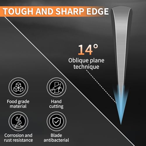 Plys 8-Inch Serrated Bread Knife – Premium Stainless Steel Blade with Rust-Resistant Coating, Non-Slip PP Ergonomic Handle, 14° Angle for Crusty Loaves, Baguettes, Sourdough & Hard Breads - Image 5