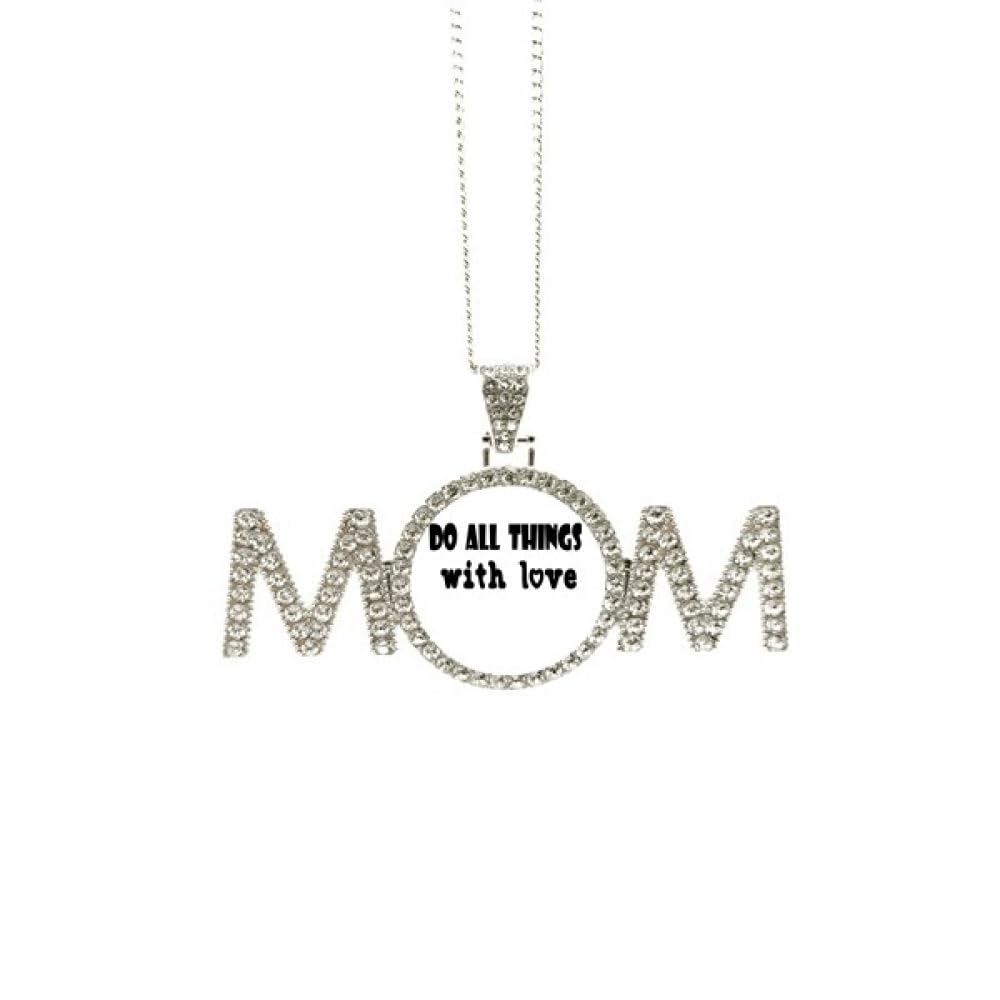 Collier Things With Love pendentif message maman et grand-mère M