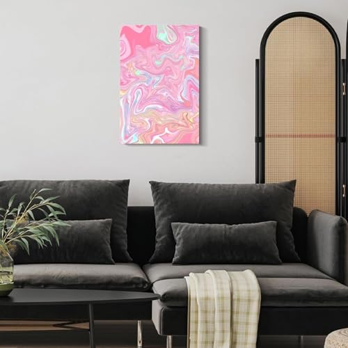 Affiches sur toile rose preppy pour déco murale de chambre ado