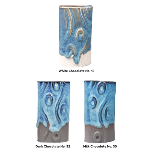 Amaco 35401D Potter's Choice Glaze, PC-20, 1 pint Jar, Blue Rutile