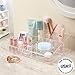 STORi Audrey Clear Vanity Makeup Organizer | 15-Compartment Holder for Brushes, Eyeshadow Palettes, & Beauty Supplies | Stacks on Audrey Storage Drawers | Made in USA