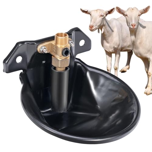 JLUHYANN Automatic Goat Waterer Livestock Waterer for Sheep Goat Water Bowl Auto Sheep Drinking Bowl Water...