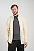 SAOL Men's 100% Irish Merino Wool Zipper Cable Knit Winter Warm Cardigan Sweater with Pockets in Charcoal/Army Green (Natural, Large)