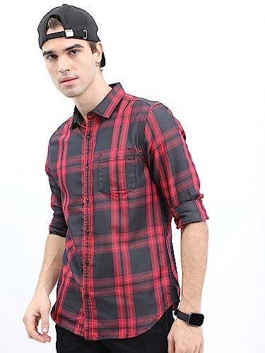 Image of Ketch Men's Solid Regular Fit Button Down Shirt