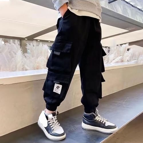 Boys Kids Summer Cargo Pants Loose Fit Casual Trousers Activewear Sweatpants for Sports Outdoor Play Comfortable3