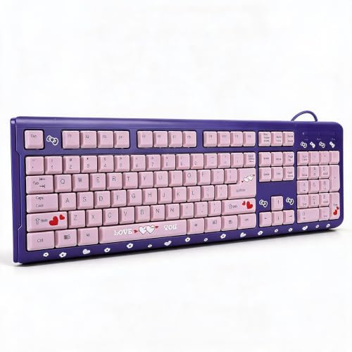 Clavier filaire USB mignon compact portable et ultra fin pour bureau PC