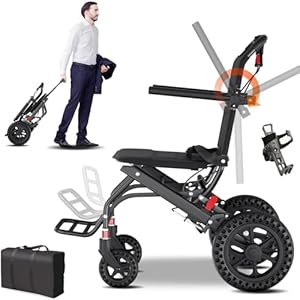 Hopelight Ultraleichter Faltbarer Transportrollstuhl