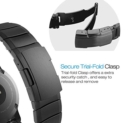 YOOSIDE Stainless Steel QuickFit Watch Strap for Garmin Fenix 8 51mm / epix Pro 51mm / Fenix 7X / Fenix 6X / Fenix 5X - Image 3