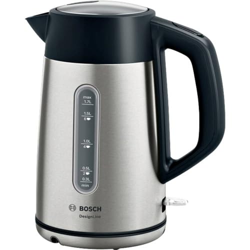 Bosch DesignLine - Hervidor de agua (1,7 l) Frontal brillante. acero inoxidable