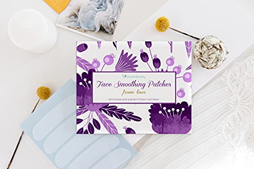 Blumbody Forehead Wrinkle Patches - Anti Wrinkle Facial Patches to Smooth Eyes & Forehead Wrinkles - Non-Silicone Face Tape for Fine Wrinkles between Eyes & Face - 50 Patches (Up to 60 day supply)