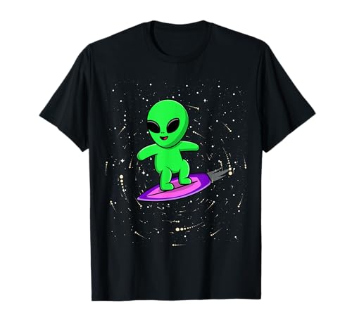 Galactic Adventure Alien Rocket Graphic Tees Space Explorer T-Shirt