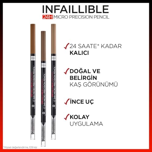 1.2 G Loréal Paris Brow Artist Skinny Definer 108 Brune Foncée Crayon À Sourcils - vue 8