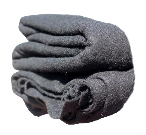 ZWEquipint Schwarze Gartenteich-Unterlage, Vlies-Schutzfolie, für Fische, Koiteiche, Landschaftsbau (2 x 2 m) ZWEquipint Schwarze Gartenteich-Unterlage, Vlies-Schutzfolie, für Fische, Koiteiche, Landschaftsbau (2 x 2 m)