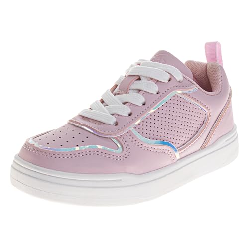Josmo Girl's Casual Lace-up Sneakers Stylish Low Top Fashion Tennis Shoes