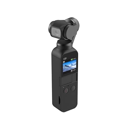 DJI OSMO Pocket Handheld 3 axis Gimbal with Integrated Camera| Optical 12 MP Camera | 4K Video at 60 FPS, Black