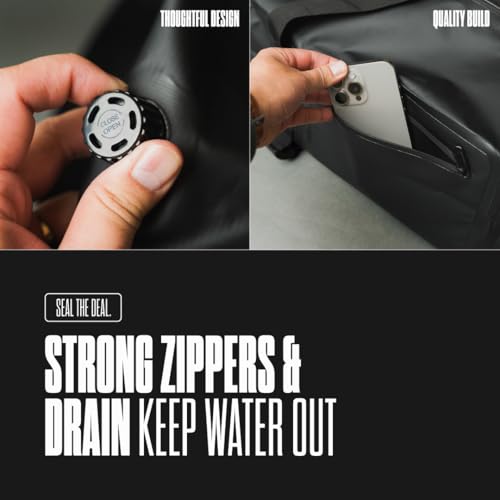 Waterproof Dry Bag Duffle for Outdoor Adventures - 56L Duffle for Camping, Travel, Sports, Gym - Large Storage, Durable, Convertible Traveling Duffel Dry Bag with Backpack Straps by GBY4