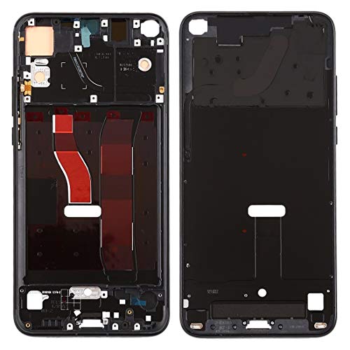 Logement avant frame LCD Huawei Honor V20 noir avec support de lunette Bezel Plate