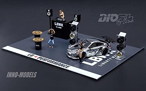 Inno DIO64 1/64 LBWK オートサロン ジオラマ ミニカー Amazon | Inno Models DIO64 1/64 LBWK オートサロン ジオラマ