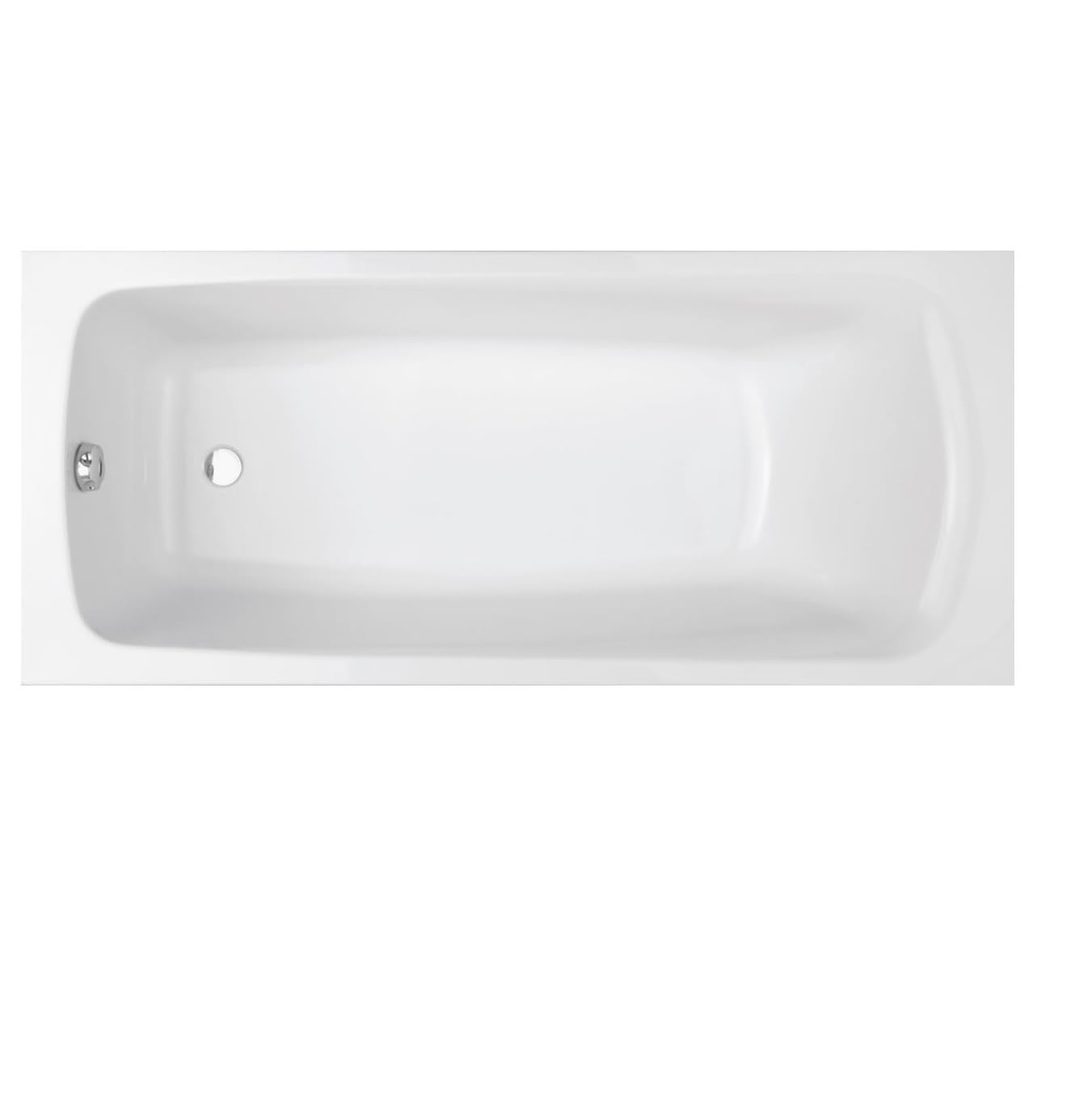 Jacob Delafon - Baignoire Rectangulaire BRIVE - 170 x 75 cm - Pieds Réglables QuickClip, Fixation Rapide - Fabrication Française - Acrylique - Blanc - E6115-00