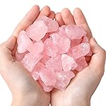 MAIBAOTA Natural Rose Quartz Crystals Bulk Raw Healing Crystal Stones 1" Raw Rough Gemstones Rocks for Tumbling Polishing Cutting Reiki Witch Quartz Crystals