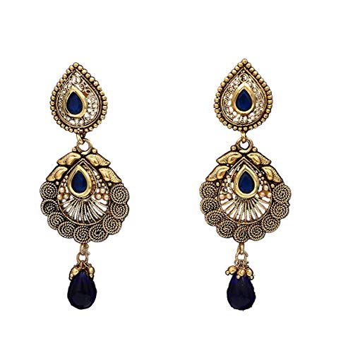 Pendientes colgantes Jhumka de circonita cúbica el regalo ideal para mujeres