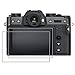 Crystal Clear Tempered Glass Screen Protector for Fujifilm X-T30, [2pack] Screen Protective Film Glass for Fujifilm X-T100 X-T20 X-T10 XXF10 X-E3 X-A2 X30 X-T30 Digital Camera
