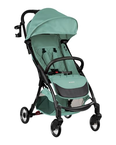 KikkaBoo Silla de Paseo CLOE, Carrito hasta 22 kg, Plegado, Ligero y Compacto, Menta