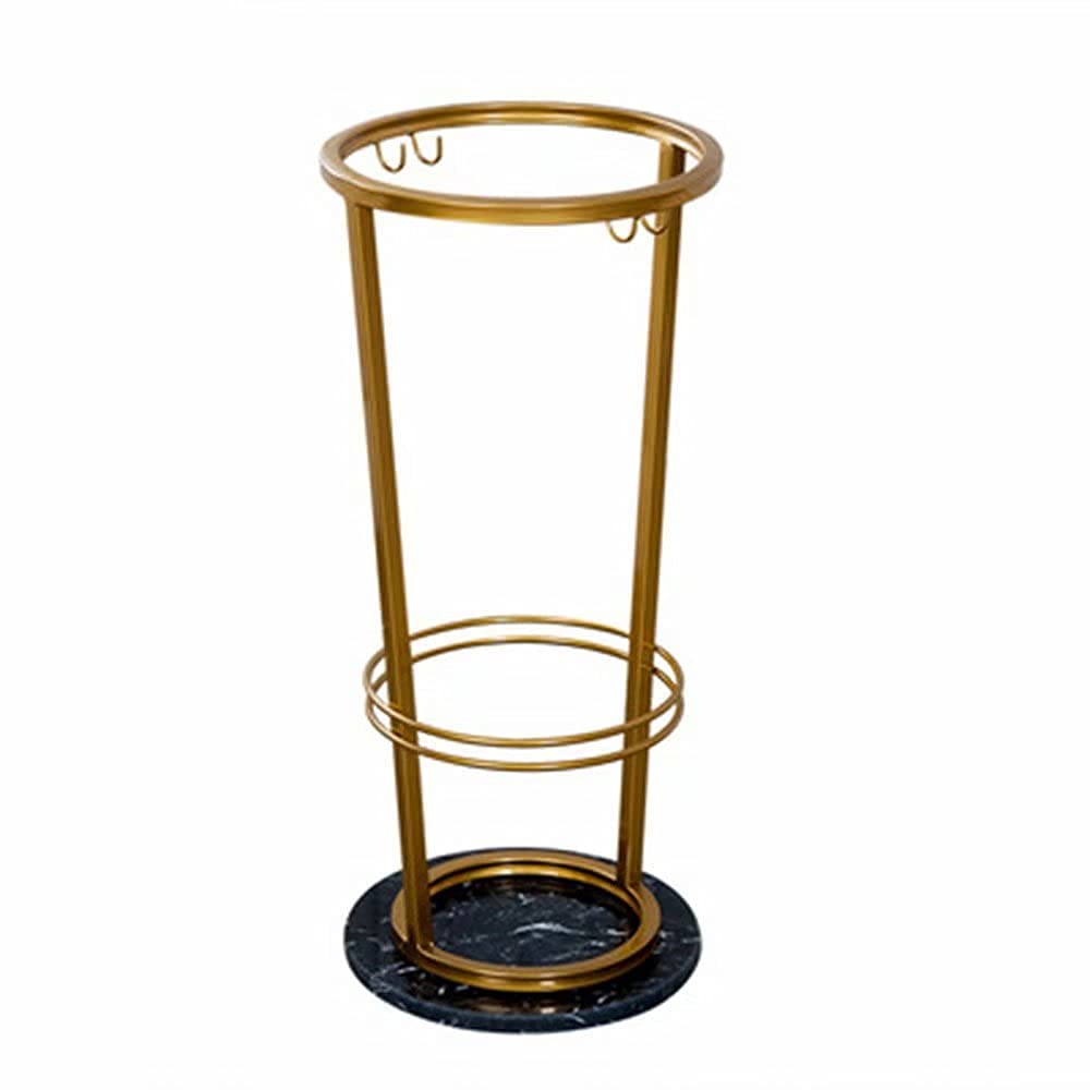 Rohcghc One Color Umbrella Stand, Umbrella Stands,Metal Stand Corridor Entrance Bucket Household Cane Round Storage Rack Shelves