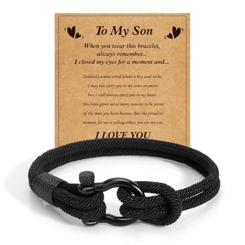 FlexiTonic Christms Gifts for Son Bracelets for Son Stocking Stuffers Gifts for Men Gifts for Him...