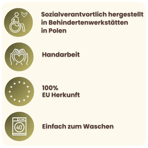 Foto von slowroom Kartoffelsäcke aus Baumwolle - Gemüsebeutel für Kartoffel Aufbewahrung 36 x 37 cm - Praktisch und Schön Kartoffeln Aufbewahren - Schützt Gegen Licht und Keimen