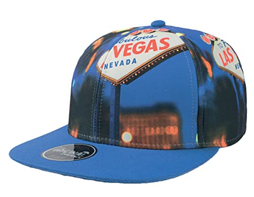 Cappellino Atlantis Snap Fantasy Rap Rapper Piatto Graffiti NY Unisex Hip-Hop (Las Vegas)