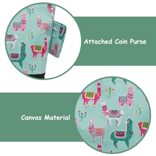 Image of NGIL Medium Top Zipper Closure Canvas Tote Bag with Attached Matching Coin Purse For Moms and Nurses