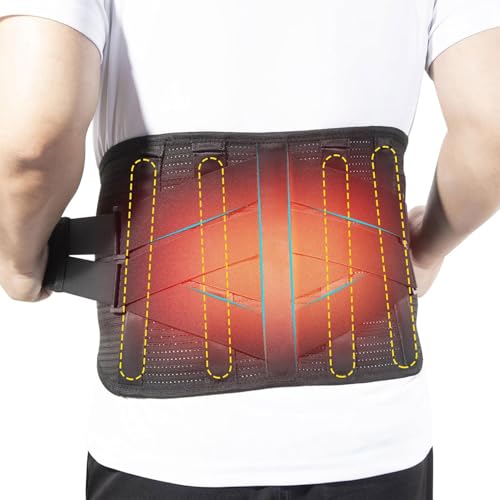 HONGJING Rückenstützgürtel mit Wärme XL