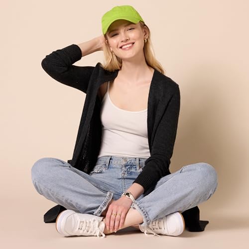 Image of Amazon Essentials Women's Long-Sleeve Jersey Stitch Open-Front Cardigan