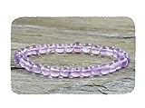 Pulsera de Amatista Brasileña de 6 mm, Pulsera Minimalista de apilamiento, Joyería de Amatista, Piedras preciosas Naturales, pulsera de Chakra Yoga, protección - estrés socorro- maestro sanador