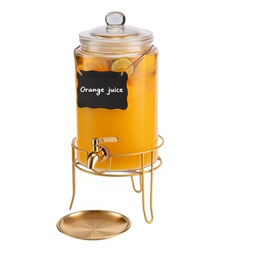 1 Pack1 Gallon Glass Drink Dispensers For...
