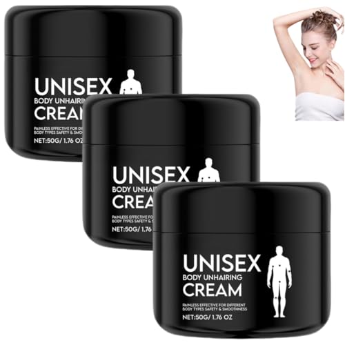 Crema Depilatoria Corporal para Hombres y Mujeres, hidratante, depilatoria facial, suave, indolora y sin residuos, apta para todo el cuerpo.