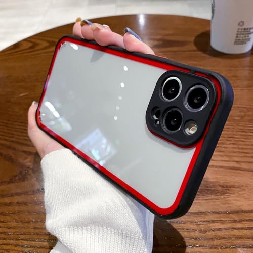 Coque iPhone 11 antichoc transparente en acrylique cristal protection arrière noir