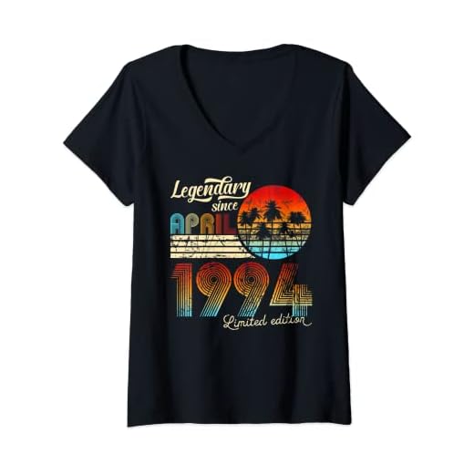 Mujer 30. Cumpleaños 30 Legendario Desde Abril De 1993 Regalo Camiseta Cuello V