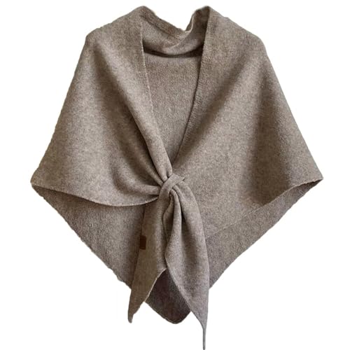 Women's Solid Color Scarf, Women Knitted Shawls and Wraps Cardigan Cape, Wool Cashmere Shoulder Top Sweater Shawl Scarf 2025