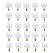 Satco S3821 15G16-1/2, 15-watt G16-1/2 Globe Clear, 25-Pack