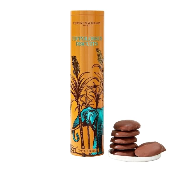 Fortnum and Mason Toffolossus biscuits - thick chocolate biscuits in decorative tin 600G