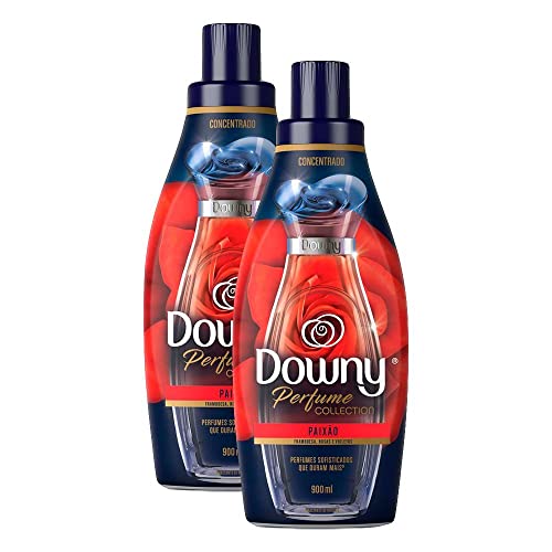 Downy Concentrado Perfume Collection Paixão 900ml - Kit 2 Amaciantes Líquidos com Fragrância, Suaviz