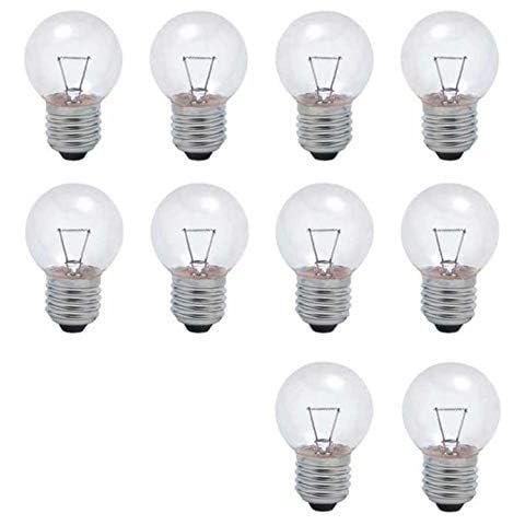 FanciBuy 10 Pack Edison ES Light Bulbs E27 GLS Screw Golf Bulb 40Watt, 240V Clear Cover